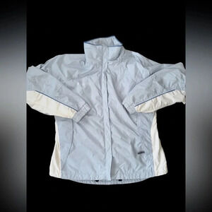 Women’s Columbia Lightweight Nylon Jacket Size Medium Light Blue